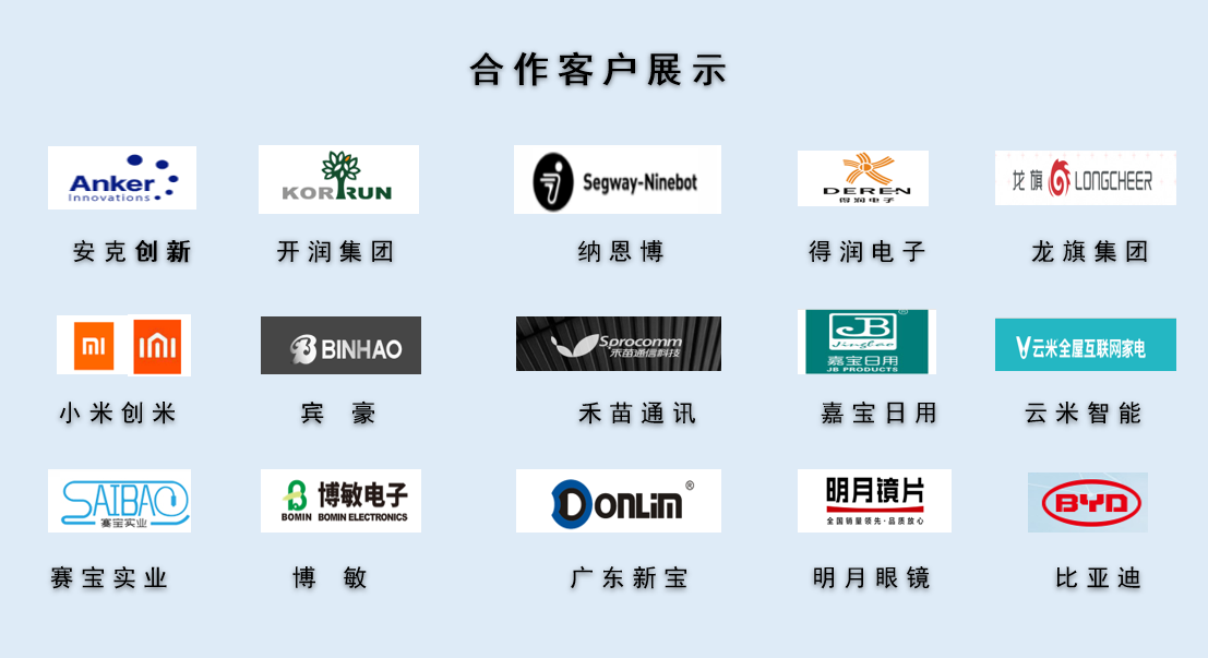 CPE磨砂膠袋，久信達(dá)部分客戶展示(圖1)